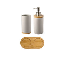 Load image into Gallery viewer, Ceramic Bamboo Bathroom Tumblers Teeth Brushing Cup Bathroom Emulsion