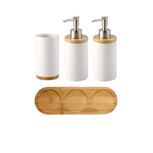 Load image into Gallery viewer, Ceramic Bamboo Bathroom Tumblers Teeth Brushing Cup Bathroom Emulsion