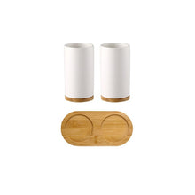 Load image into Gallery viewer, Ceramic Bamboo Bathroom Tumblers Teeth Brushing Cup Bathroom Emulsion