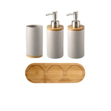 Load image into Gallery viewer, Ceramic Bamboo Bathroom Tumblers Teeth Brushing Cup Bathroom Emulsion