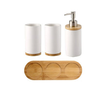 Load image into Gallery viewer, Ceramic Bamboo Bathroom Tumblers Teeth Brushing Cup Bathroom Emulsion