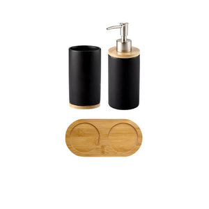 Ceramic Bamboo Bathroom Tumblers Teeth Brushing Cup Bathroom Emulsion