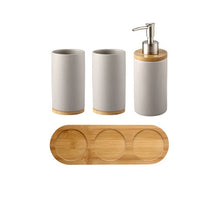 Load image into Gallery viewer, Ceramic Bamboo Bathroom Tumblers Teeth Brushing Cup Bathroom Emulsion