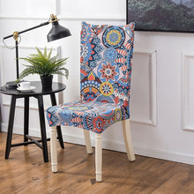 Load image into Gallery viewer, Chair Cover Stretch Elastic Dining Seatl Anti-dirty Removable