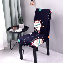 Load image into Gallery viewer, Chair Cover Stretch Elastic Dining Seatl Anti-dirty Removable