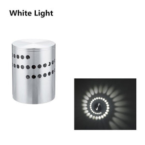 Spiral Hole LED Wall Light Effect Wall Lamp With Remote Controller Colorful Wandlamp For Party