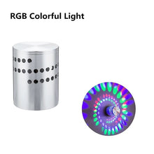 Load image into Gallery viewer, Spiral Hole LED Wall Light Effect Wall Lamp With Remote Controller Colorful Wandlamp For Party