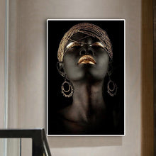 Load image into Gallery viewer, Contemplator Black African Oil Painting on Canvas Posters and Prints Scandinavian