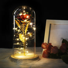 Load image into Gallery viewer, Colour Beauty And The Beast Red Rose  Gifts LED Rose