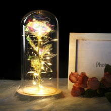 Load image into Gallery viewer, Colour Beauty And The Beast Red Rose  Gifts LED Rose