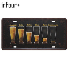 Load image into Gallery viewer, New Hot Plate Meyal Beer Car Number Sign Bar Pub Cafe Home Decor