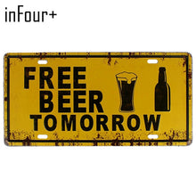 Load image into Gallery viewer, New Hot Plate Meyal Beer Car Number Sign Bar Pub Cafe Home Decor