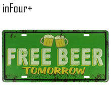 Load image into Gallery viewer, New Hot Plate Meyal Beer Car Number Sign Bar Pub Cafe Home Decor