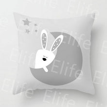 Load image into Gallery viewer, Coussin Cartoon animal Linen cotton Baby cushion Home Decor Bedroom Decorative