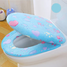 Load image into Gallery viewer, Thick Coral velvet luxury toilet Seat Cover Set soft Warm Zipper One / Two-piece toilet Case