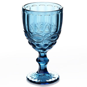 Wine Glass Cups Retro Vintage Relief Red Wine Cup 300ml