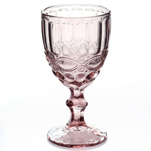 Wine Glass Cups Retro Vintage Relief Red Wine Cup 300ml