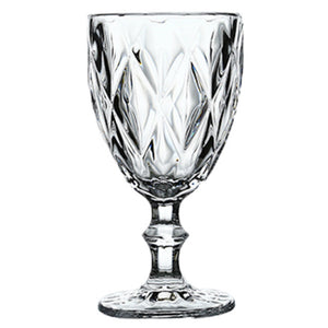 Wine Glass Cups Retro Vintage Relief Red Wine Cup 300ml