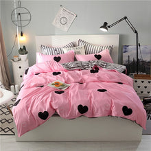 Load image into Gallery viewer, summer bedding set green duvet cover bed bedclothes 4pcs bed home textile