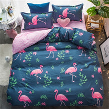 Load image into Gallery viewer, summer bedding set green duvet cover bed bedclothes 4pcs bed home textile