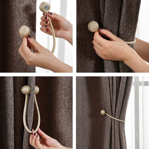 Magnetic Pearl Ball Curtain Tiebacks  Holdbacks Buckle Accessoires