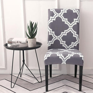 Cover Elastic Printing Dining Chair Slipcover Modern Removable Anti-dirty