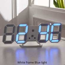 Load image into Gallery viewer, Wall Clock Modern Design Digital Nightlight For Home Living Room Decoration