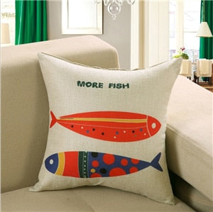 Fashion Square Sofa Bed Cotton Pillow Print Pattern Modern Seat Cushion