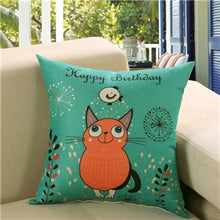 Load image into Gallery viewer, Fashion Square Sofa Bed Cotton Pillow Print Pattern Modern Seat Cushion