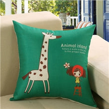 Load image into Gallery viewer, Fashion Square Sofa Bed Cotton Pillow Print Pattern Modern Seat Cushion