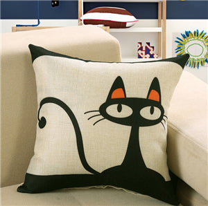 Fashion Square Sofa Bed Cotton Pillow Print Pattern Modern Seat Cushion