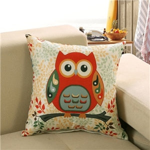 Fashion Square Sofa Bed Cotton Pillow Print Pattern Modern Seat Cushion