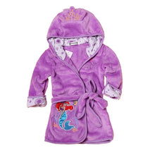 Load image into Gallery viewer, Robe de bande dessinée pour enfants flanelle bébé peignoir à manches longues à capuchon enfants