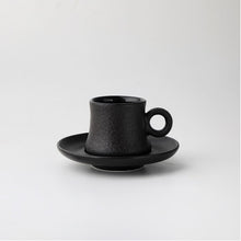 Load image into Gallery viewer, Tasse café en ceramic coffee cup black