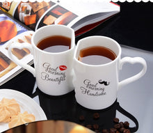 Load image into Gallery viewer, Couple Cup Ceramic Coffee Kiss Mug Creative Valentine&#39;s Day