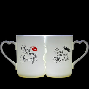 Couple Cup Ceramic Coffee Kiss Mug Creative Valentine's Day