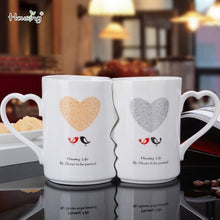 Load image into Gallery viewer, Couple Cup Ceramic Coffee Kiss Mug Creative Valentine&#39;s Day