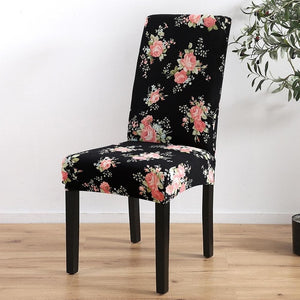 Cover Elastic Printing Dining Chair Slipcover Modern Removable Anti-dirty