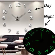 Load image into Gallery viewer, New Luminous Wall Clocks Stickers Modern mute