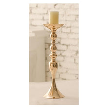 Load image into Gallery viewer, Gold Candle Holders 50cm/20&quot; Metal Candlestick Flower Vase