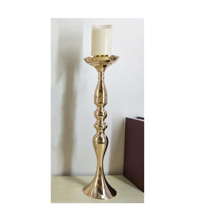 Gold Candle Holders 50cm/20" Metal Candlestick Flower Vase