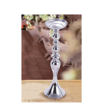 Load image into Gallery viewer, Gold Candle Holders 50cm/20&quot; Metal Candlestick Flower Vase