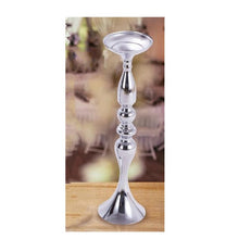 Load image into Gallery viewer, Gold Candle Holders 50cm/20&quot; Metal Candlestick Flower Vase