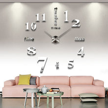 Load image into Gallery viewer, New Luminous Wall Clocks Stickers Modern mute