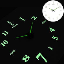 Load image into Gallery viewer, New Luminous Wall Clocks Stickers Modern mute