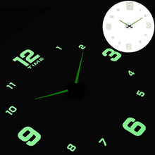 Load image into Gallery viewer, New Luminous Wall Clocks Stickers Modern mute