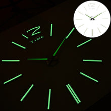 Load image into Gallery viewer, New Luminous Wall Clocks Stickers Modern mute