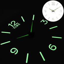 Load image into Gallery viewer, New Luminous Wall Clocks Stickers Modern mute