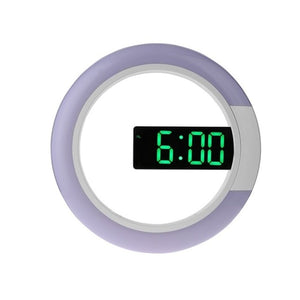 3D LED Digital Table Clock Alarm Mirror  Wall Clock Modern Design Nightlight