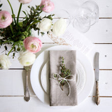 Load image into Gallery viewer, 12 Pcs/lot Linen Napkins Poly Linen Cloth Table Dinner Napkins